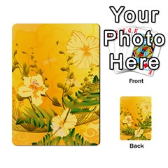 Wonderful Soft Yellow Flowers With Dragonflies Multi-purpose Cards (rectangle)  by FantasyWorld7