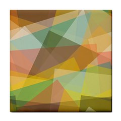 Fading Shapes Tile Coaster by LalyLauraFLM