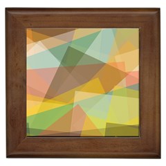 Fading Shapes Framed Tile by LalyLauraFLM