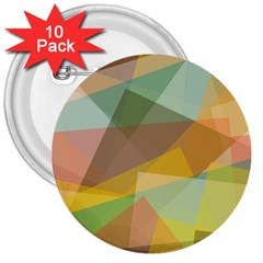 Fading Shapes 3  Button (10 Pack)