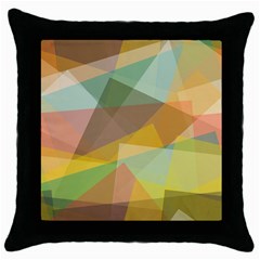 Fading Shapes Throw Pillow Case (black) by LalyLauraFLM