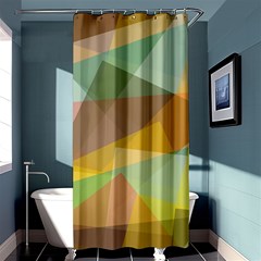 Fading Shapes	shower Curtain 36  X 72 