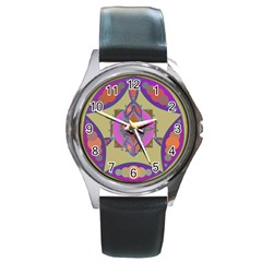 Mandala Round Metal Watches