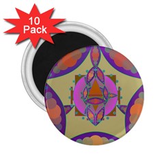 Mandala 2 25  Magnets (10 Pack) 