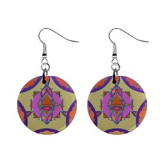 Mandala Mini Button Earrings