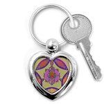 Mandala Key Chains (Heart)  Front