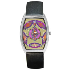 Mandala Barrel Metal Watches