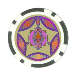 Mandala Poker Chip Card Guards