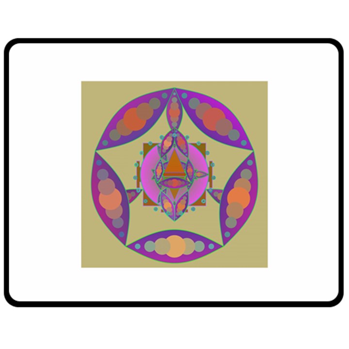 Mandala Fleece Blanket (Medium) 