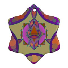 Mandala Snowflake Ornament (2-side)