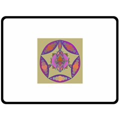 Mandala Double Sided Fleece Blanket (large) 