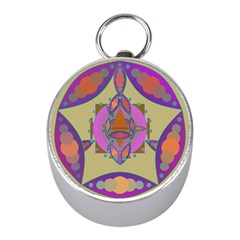 Mandala Mini Silver Compasses