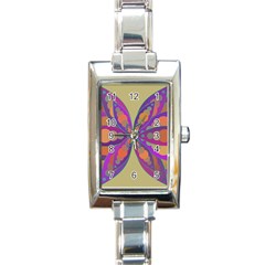 Fly-mandala Rectangle Italian Charm Watches