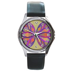 Fly-mandala Round Metal Watches