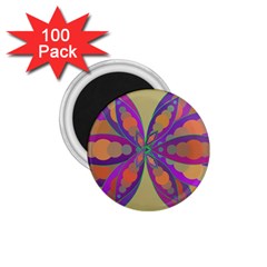 Fly-mandala 1 75  Magnets (100 Pack) 