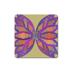 Fly-mandala Square Magnet by Valeryt