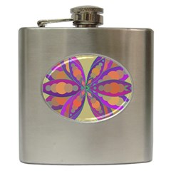 Fly-mandala Hip Flask (6 Oz)