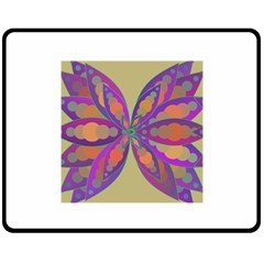 Fly-mandala Fleece Blanket (medium) 