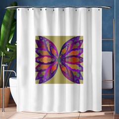 Fly-mandala Shower Curtain 60  X 72  (medium) 