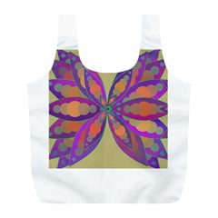 Fly-mandala Full Print Recycle Bags (l)  by Valeryt