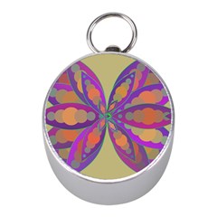 Fly-mandala Mini Silver Compasses