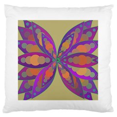 Fly-mandala Standard Flano Cushion Cases (two Sides)  by Valeryt