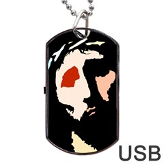 Christ Dog Tag Usb Flash (two Sides)  by Valeryt