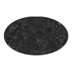 Black Marble Oval Magnet