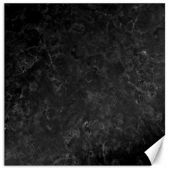 Black Marble Canvas 12  X 12   by trendistuff