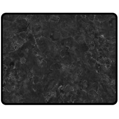 Black Marble Double Sided Fleece Blanket (medium) 