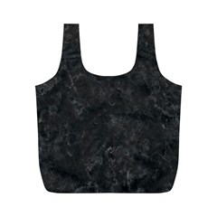 Black Marble Full Print Recycle Bags (m) 