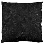 BLACK MARBLE Large Flano Cushion Cases (Two Sides)  Back