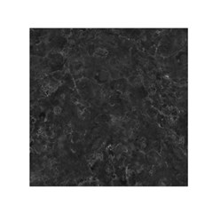 Black Marble Small Satin Scarf (square) 