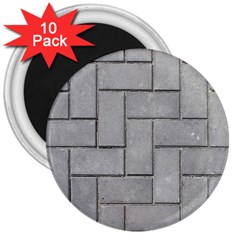 Alternating Grey Brick 3  Magnets (10 Pack) 