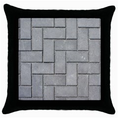 Alternating Grey Brick Throw Pillow Cases (black) by trendistuff