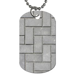 ALTERNATING GREY BRICK Dog Tag (One Side)