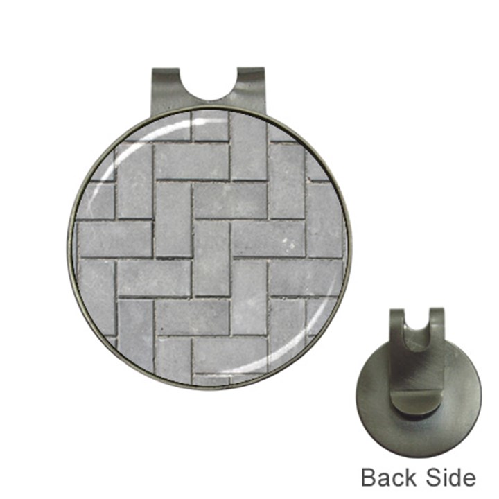 ALTERNATING GREY BRICK Hat Clips with Golf Markers