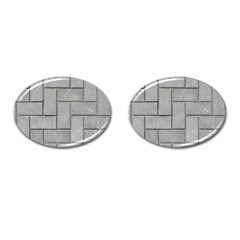 ALTERNATING GREY BRICK Cufflinks (Oval)