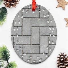 Alternating Grey Brick Ornament (oval Filigree) 