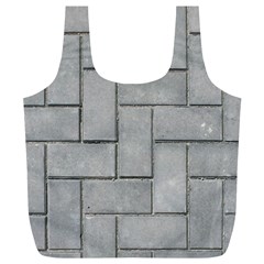 Alternating Grey Brick Full Print Recycle Bags (l) 