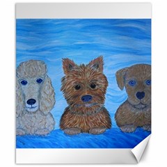 Puppy Pals Canvas 8  X 10  by JDDesigns