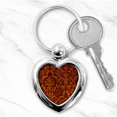 Royal Red And Gold Key Chains (heart) 