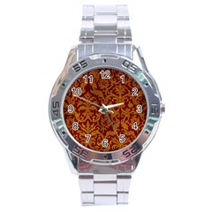 Royal Red And Gold Stainless Steel Men s Watch by trendistuff