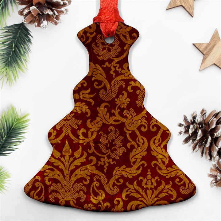 ROYAL RED AND GOLD Ornament (Christmas Tree)