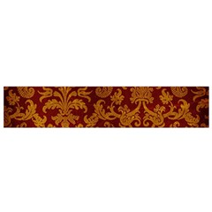 Royal Red And Gold Flano Scarf (small)  by trendistuff