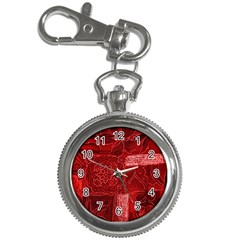 Red Patchwork Key Chain Watches by trendistuff