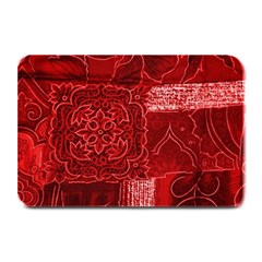 Red Patchwork Plate Mats