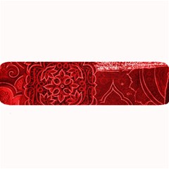 Red Patchwork Large Bar Mats