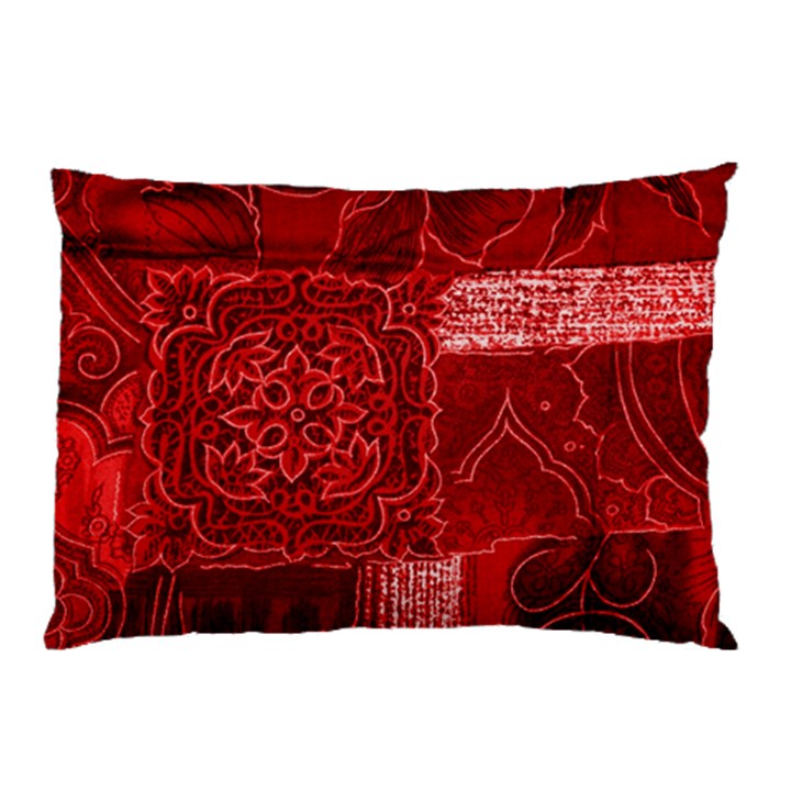 RED PATCHWORK Pillow Cases