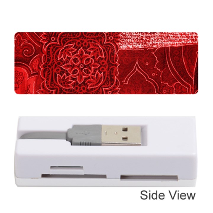 RED PATCHWORK Memory Card Reader (Stick) 